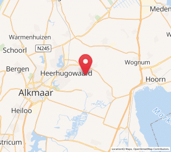 Map of Hensbroek, North Holland