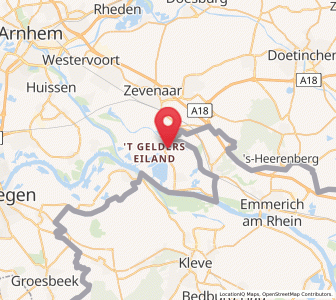 Map of Herwen, Gelderland