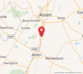 Map of Hooghalen, Drenthe