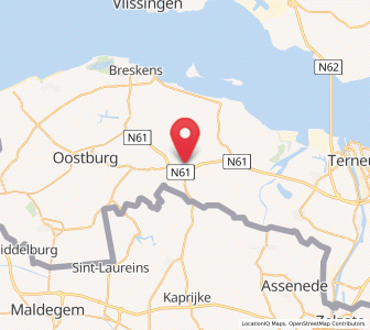 Map of Ysendyck, Zeeland