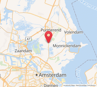 Map of Ilpendam, North Holland