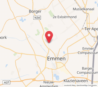 Map of Klijndijk, Drenthe