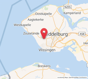 Map of Koudekerke, Zeeland