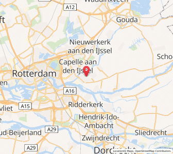 Map of Krimpen aan den IJssel, South Holland
