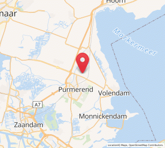 Map of Kwadijk, North Holland