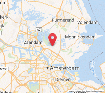 Map of Landsmeer, North Holland