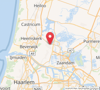 Map of Langeheit, North Holland