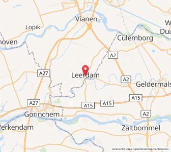 Map of Leerdam, Utrecht