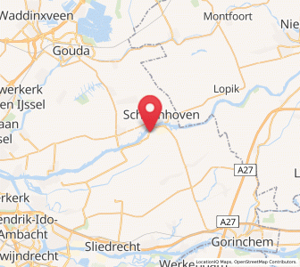 Map of Liesveld, South Holland