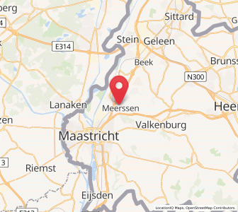 Map of Meerssen, Limburg
