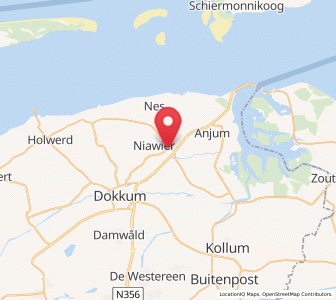 Map of Metslawier, Friesland