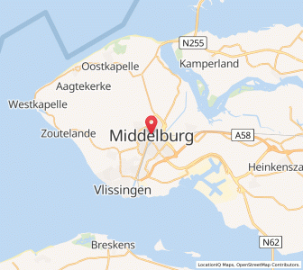 Map of Middelbourg, Zeeland