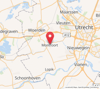 Map of Montfoort, Utrecht