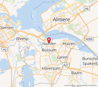 Map of Naarden, North Holland