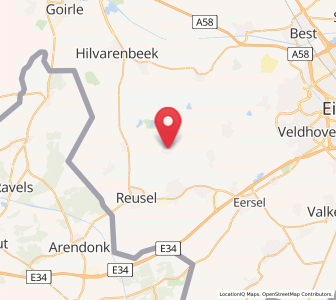 Map of Netersel, North Brabant