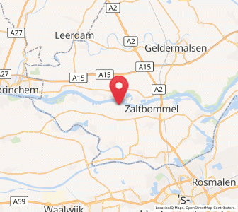 Map of Nieuwaal, Gelderland