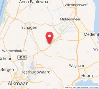 Map of Nieuwe-Niedorp, North Holland