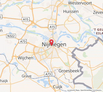 Map of Nimègue, Gelderland