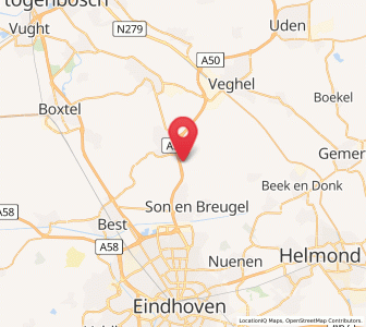 Map of Nijnsel, North Brabant