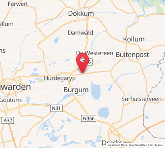 Map of Noardburgum, Friesland