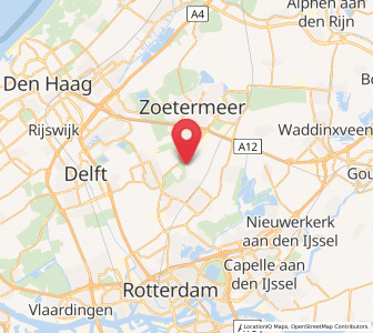 Map of Noordeinde, South Holland