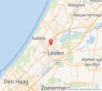 Map of Oegstgeest, South Holland