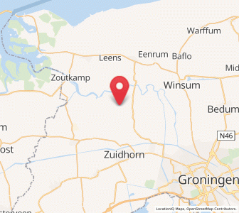 Map of Oldehove, Groningen