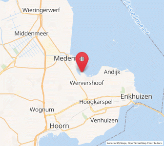 Map of Onderdijk, North Holland