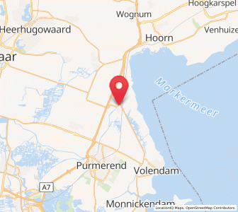 Map of Oosthuizen, North Holland