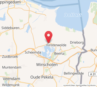 Map of Oostwold, Groningen