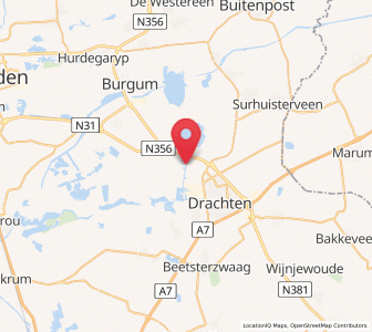 Map of Opeinde, Friesland