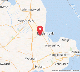 Map of Opperdoes, North Holland