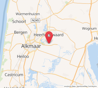 Map of Oterleek, North Holland