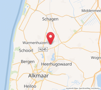 Map of Oudkarspel, North Holland