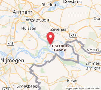 Map of Pannerden, Gelderland