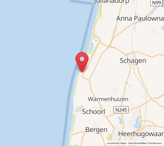 Map of Petten, North Holland