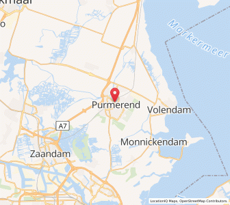 Map of Purmerend, North Holland