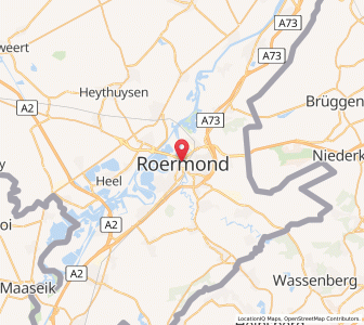Map of Ruremonde, Limburg