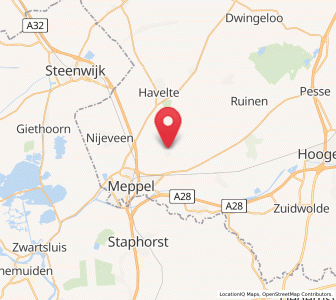 Map of Ruinerwold, Drenthe