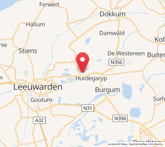 Map of Ryptsjerk, Friesland