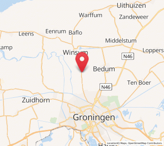 Map of Sauwerd, Groningen