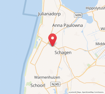 Map of Schagerbrug, North Holland