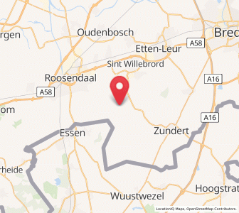 Map of Schijf, North Brabant