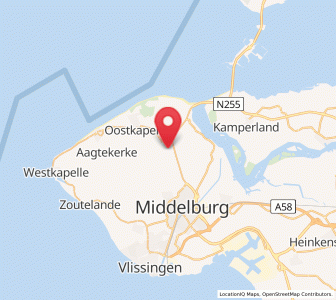 Map of Serooskerke, Zeeland