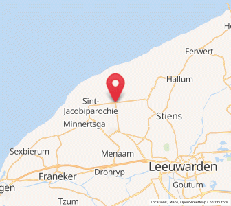 Map of Sint Annaparochie, Friesland