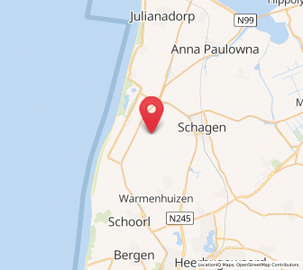 Map of Sint Maartensbrug, North Holland