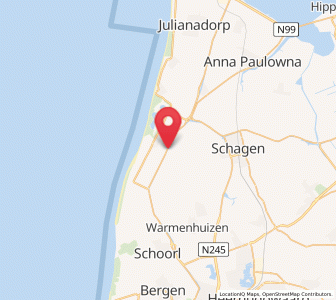 Map of Sint Maartensvlotbrug, North Holland