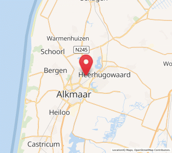 Map of Sint Pancras, North Holland