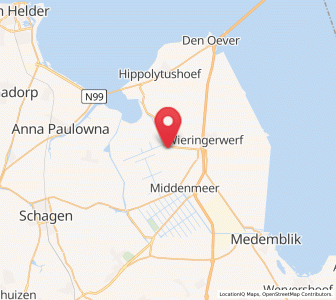 Map of Slootdorp, North Holland