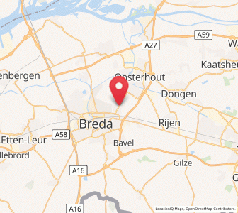 Map of Teteringen, North Brabant